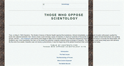 Desktop Screenshot of opposing.scientology.org